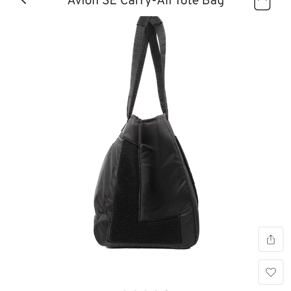 lug Black Quilted Tote Bag - Picture 6 of 8